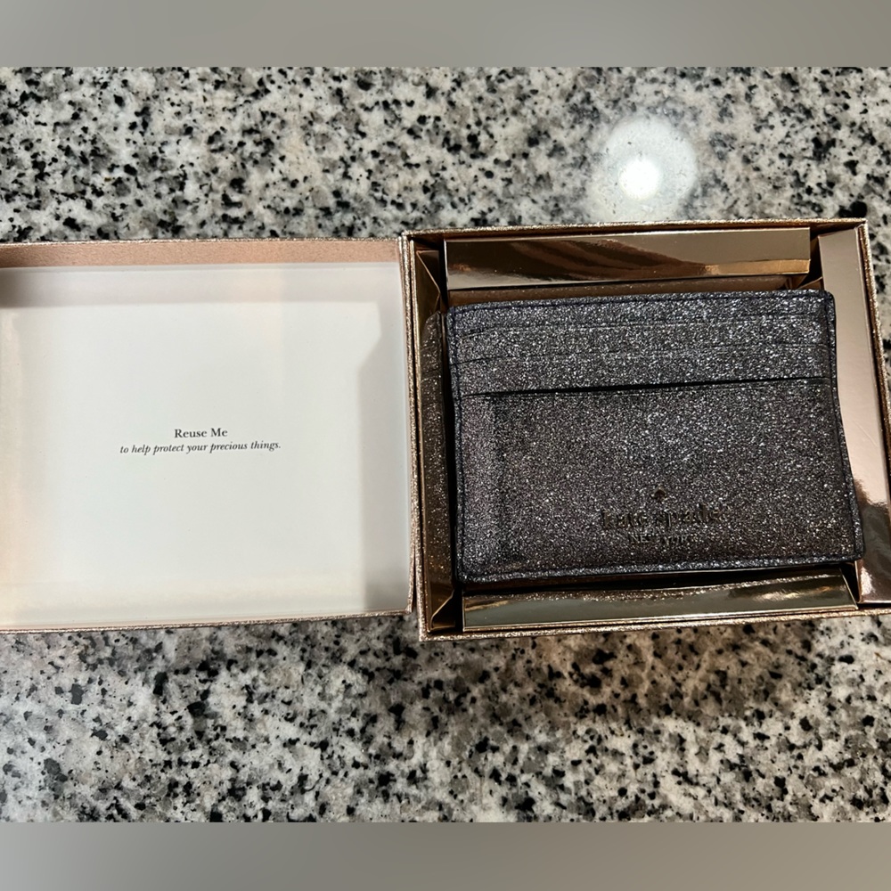Kate Spade Glimmer Slim Card Holder- Used